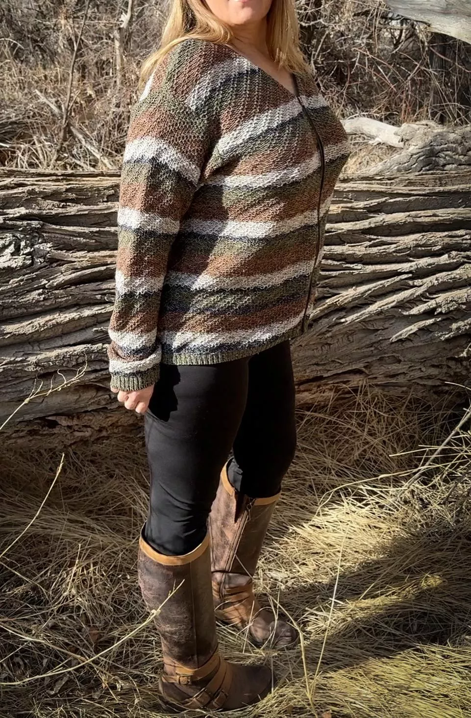 My sweater kittens are a little chilly, but they want to get out…