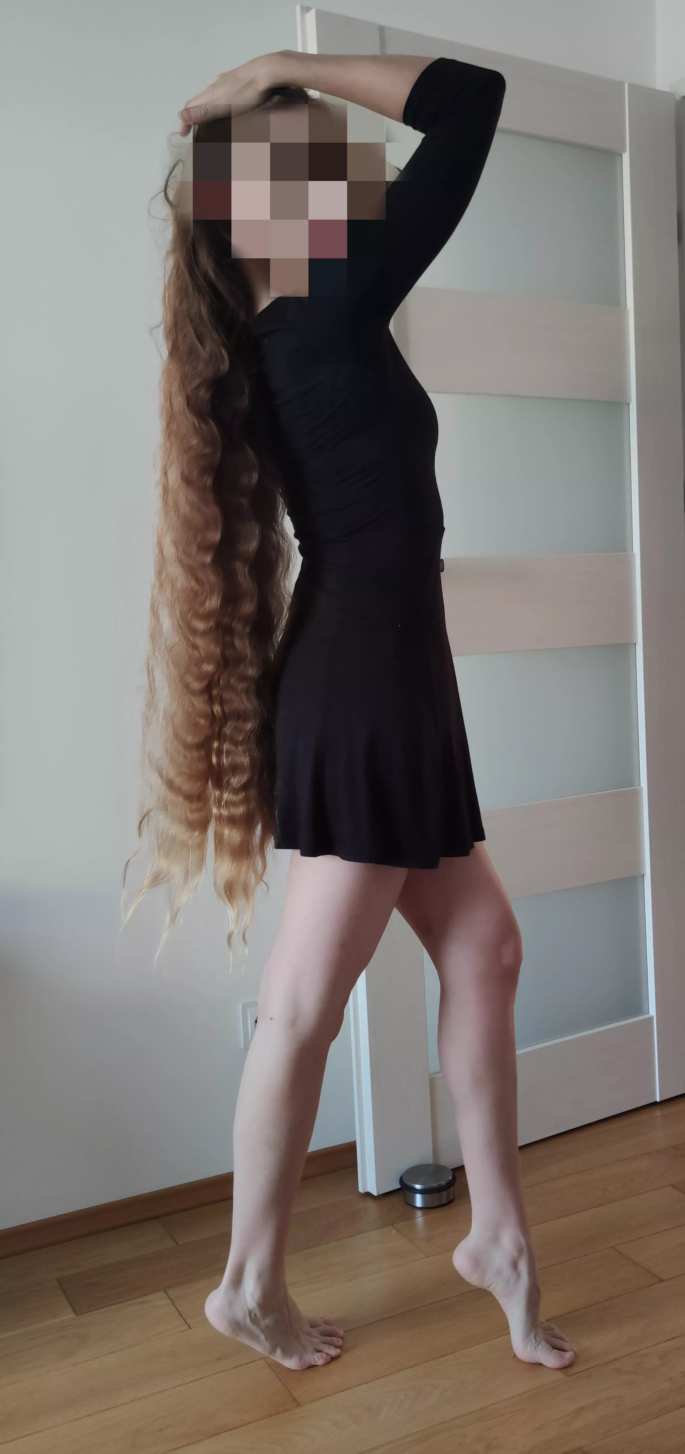 Open your mouth and I'll put my foot in it. Hair