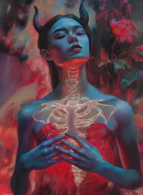 Original Drawing | Art | Soft Pastel | female 2024