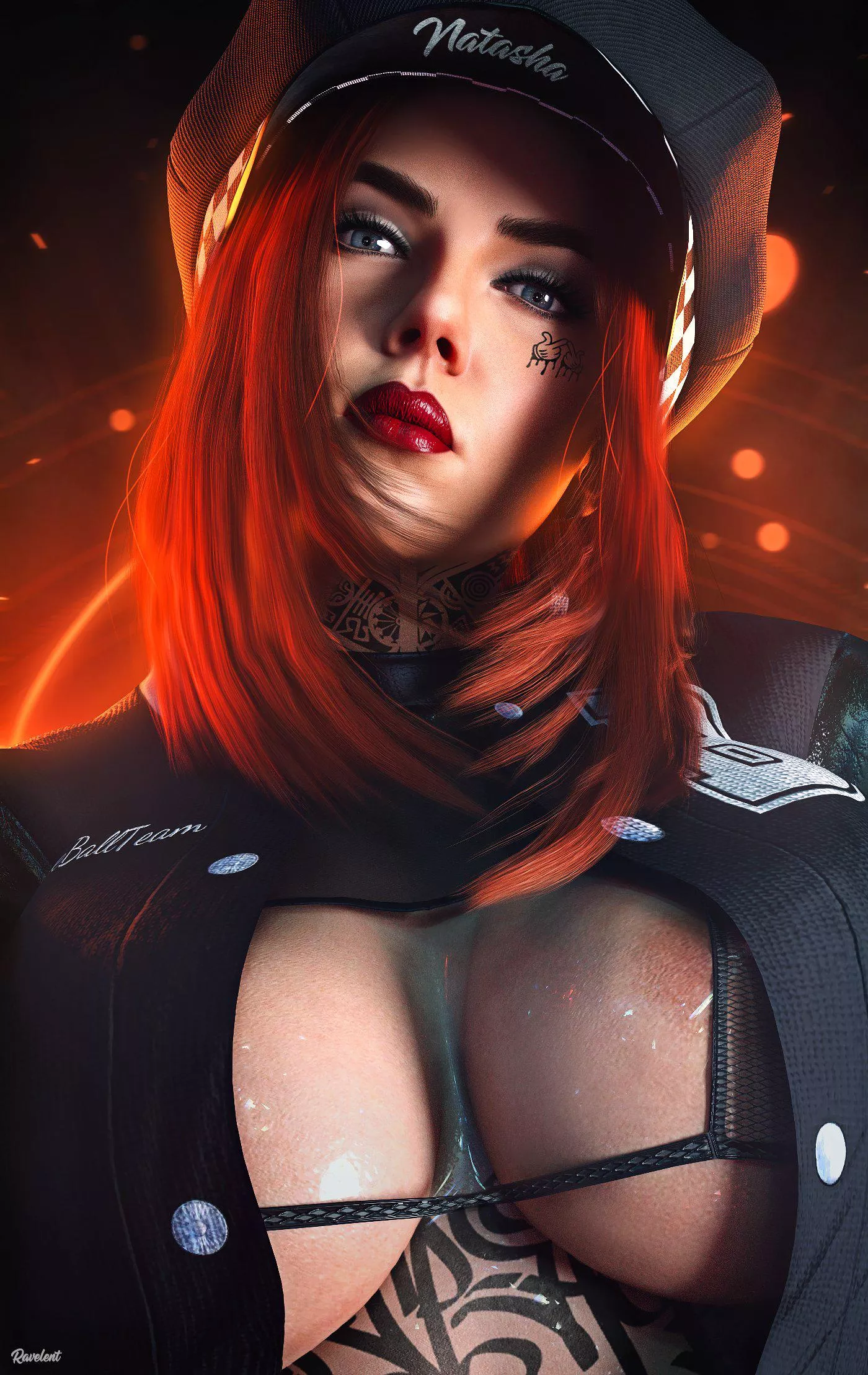 Tatted Black Widow (Ravelent) [Marvel] 