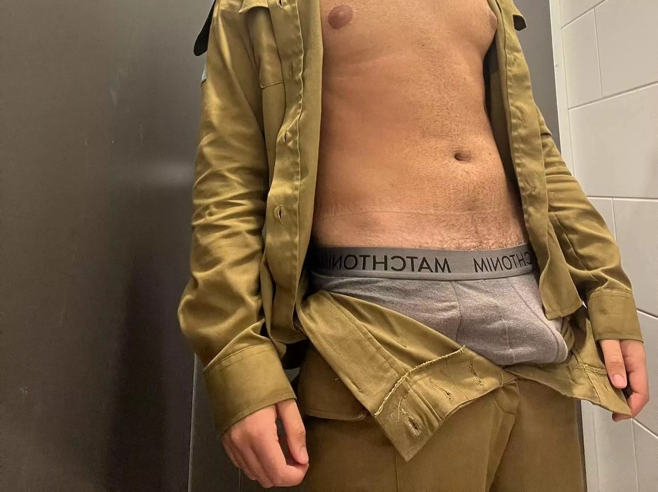 The army uniform makes me so horny