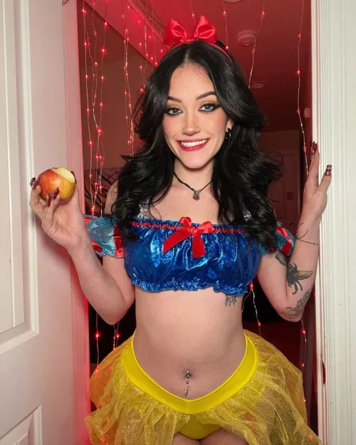 Took a bite of an apple knowing what was coming next F20