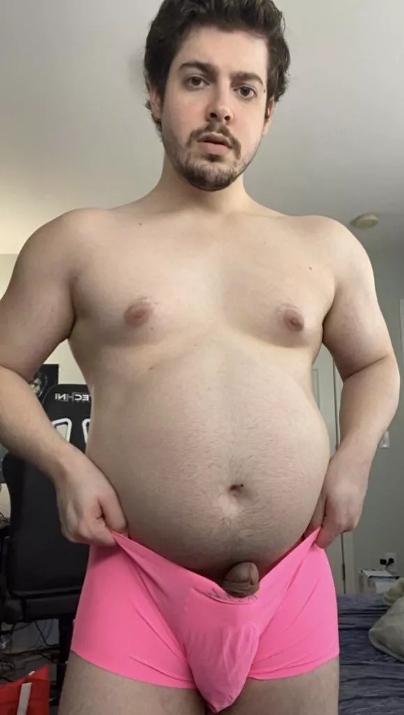 Wearing underwear that clearly doesn’t fit..