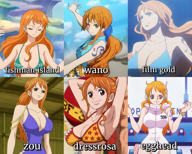 Which Nami outfit you liked the MOST? 🤤😍