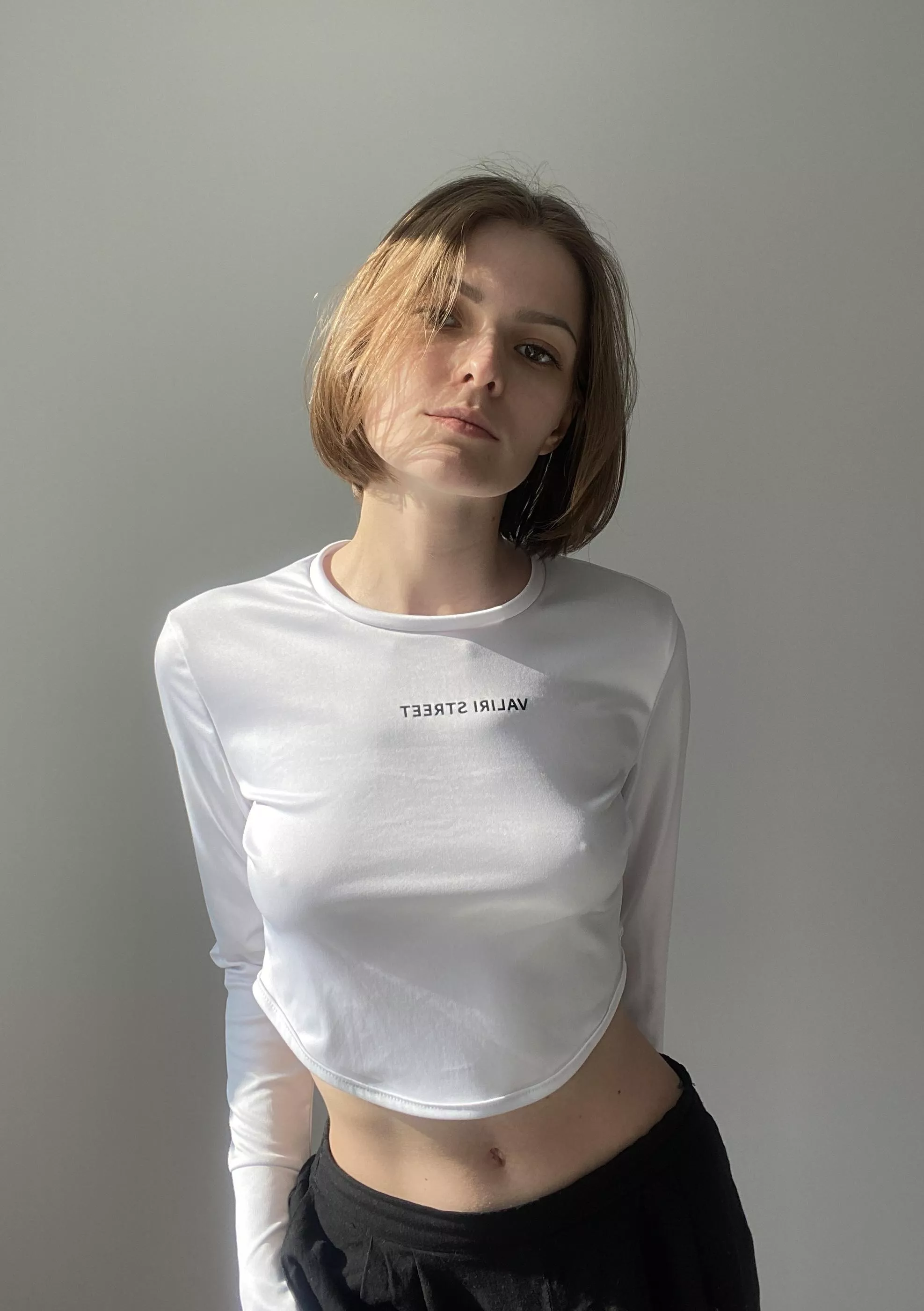 White translucent top))