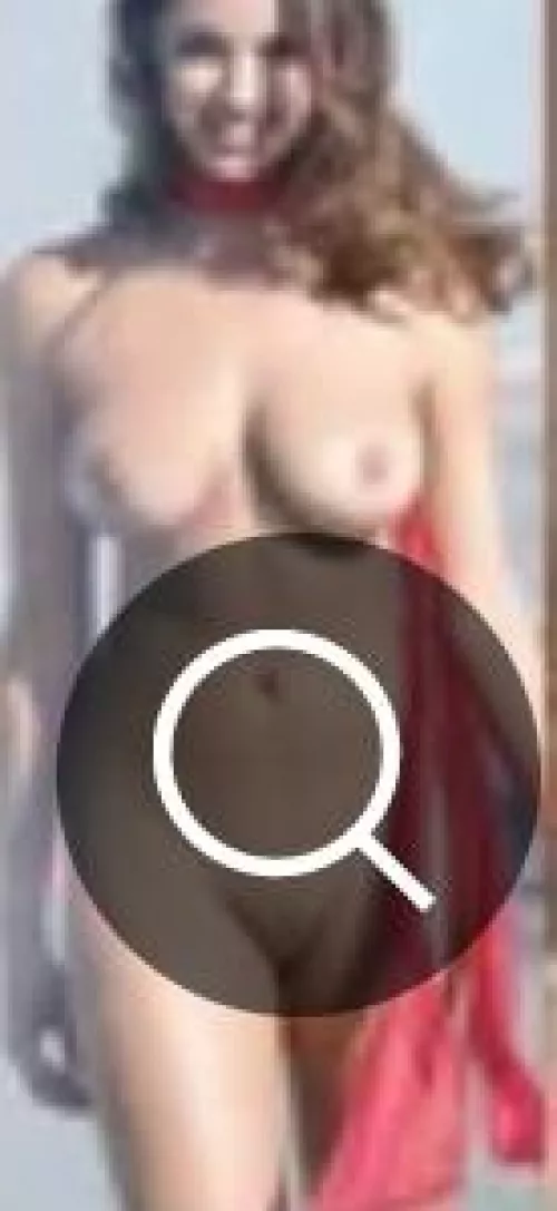 Who is the woman between Emilia Clarke and Elsie Hewitt in the top banner collage?