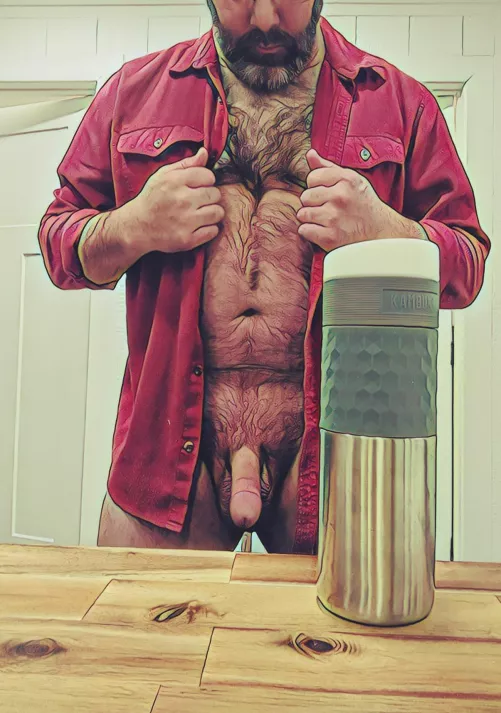 Working early this morning, traveller was needed for the road.