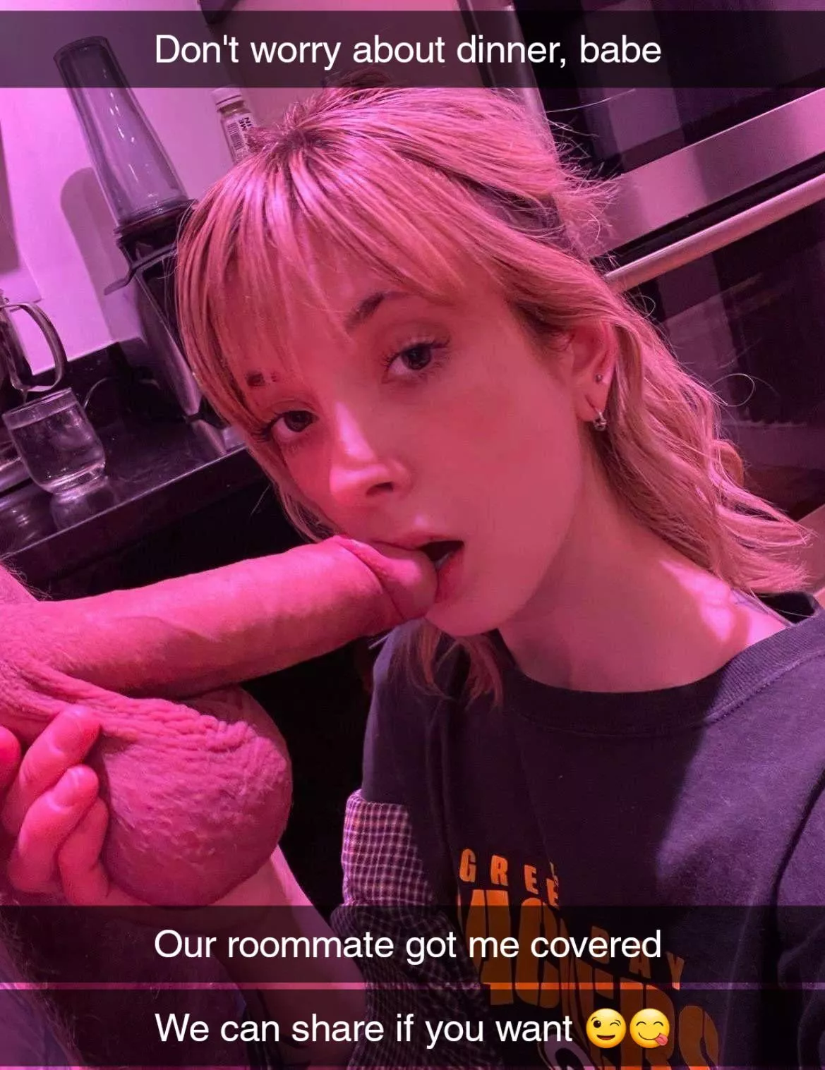 You're coming home and ask your gf what she wants for dinner and this is her response 