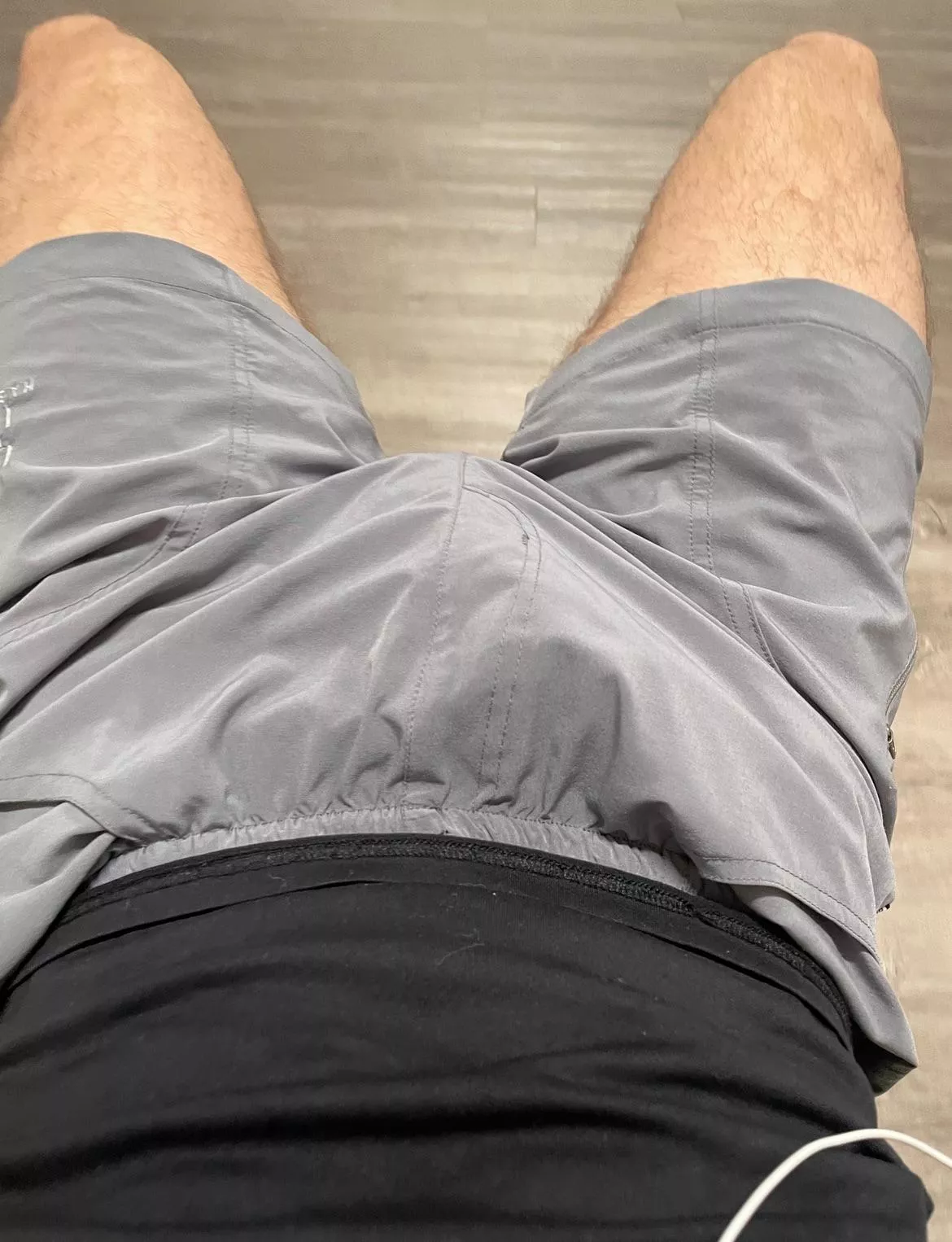 A semi while stretching. They probably noticed 😬