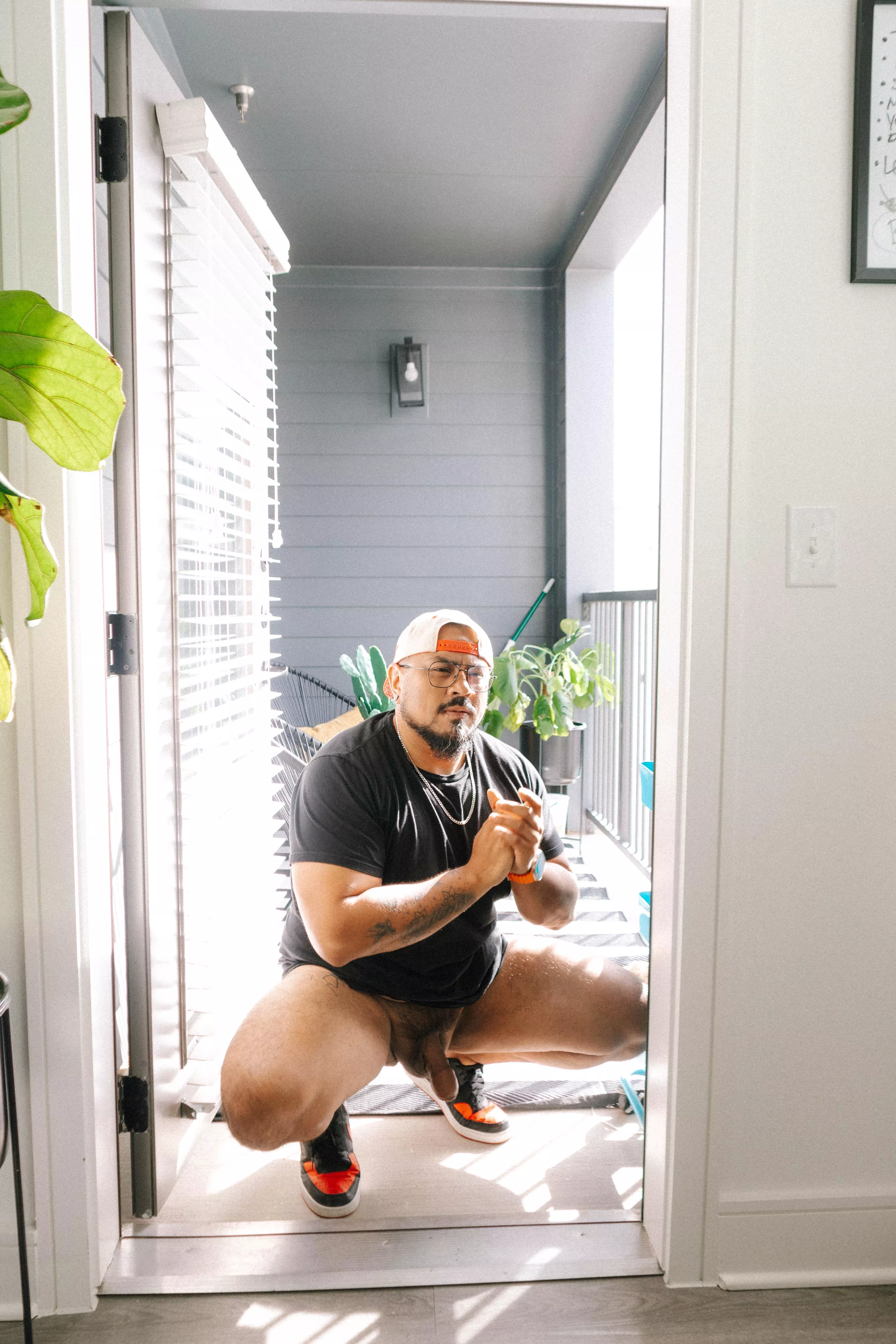 enjoying the sun - thick & uncut dick