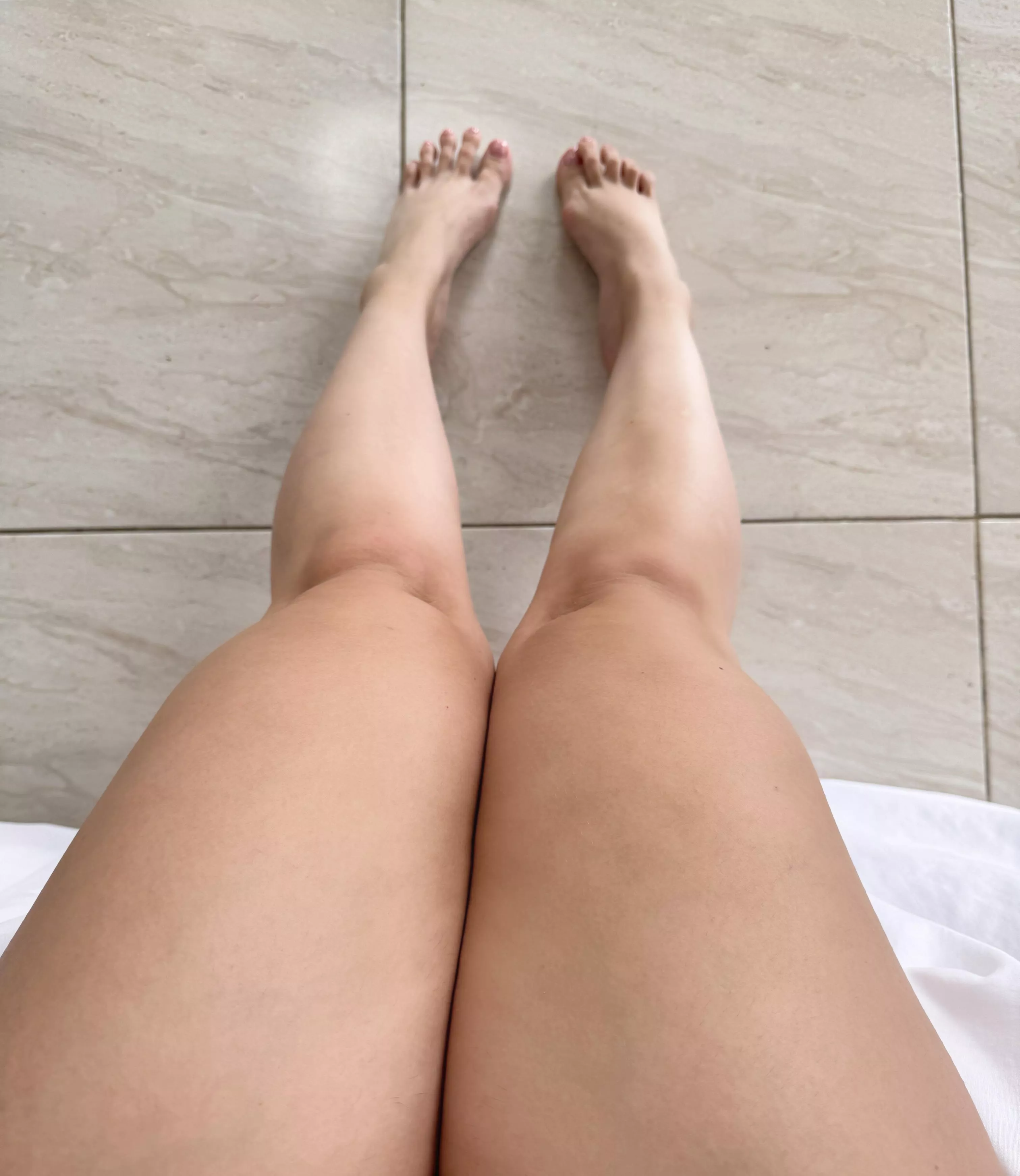 Get in here and lick my legs