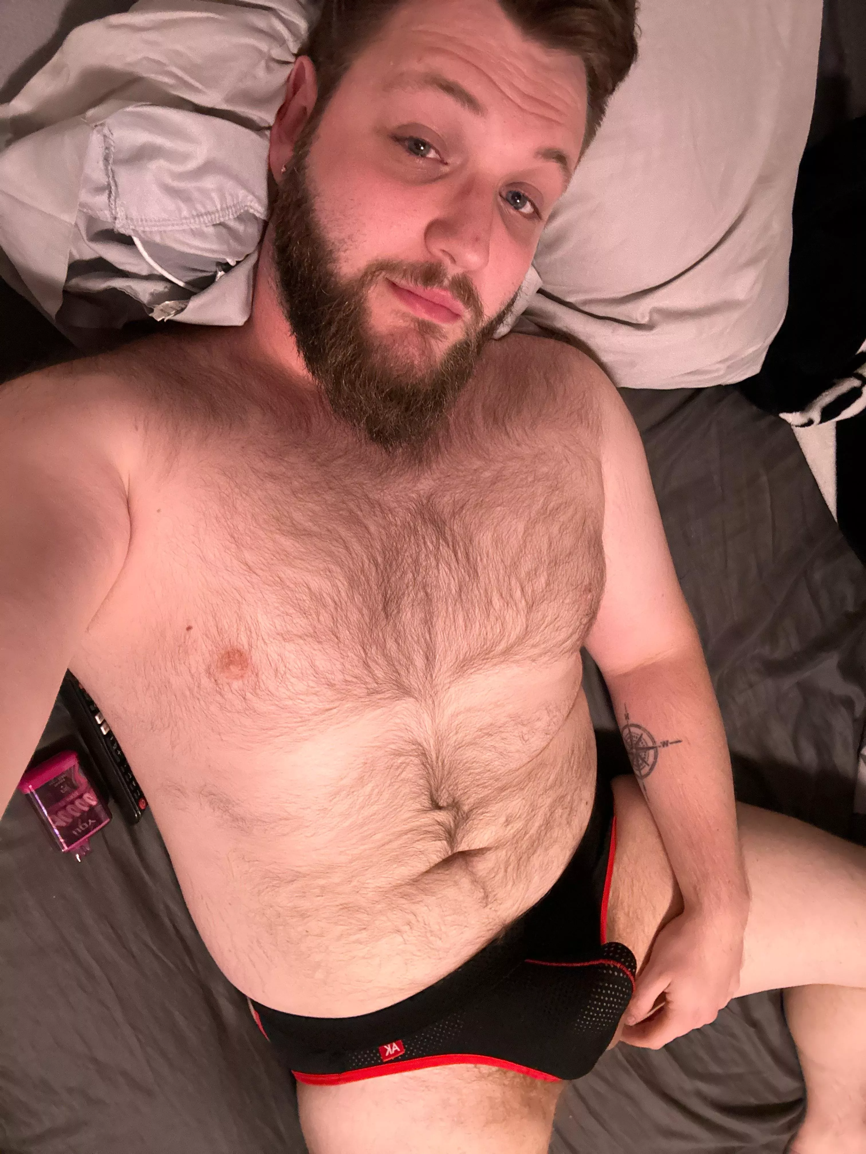 Got my first jockstrap ever today! Feels so free and breathe-able! DM me if you wanna see the other side! 🙈