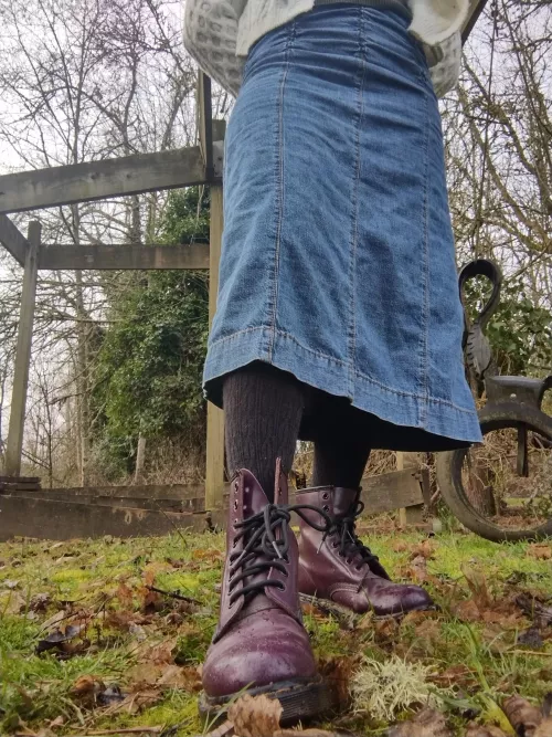 I love my purple Dr Martens 