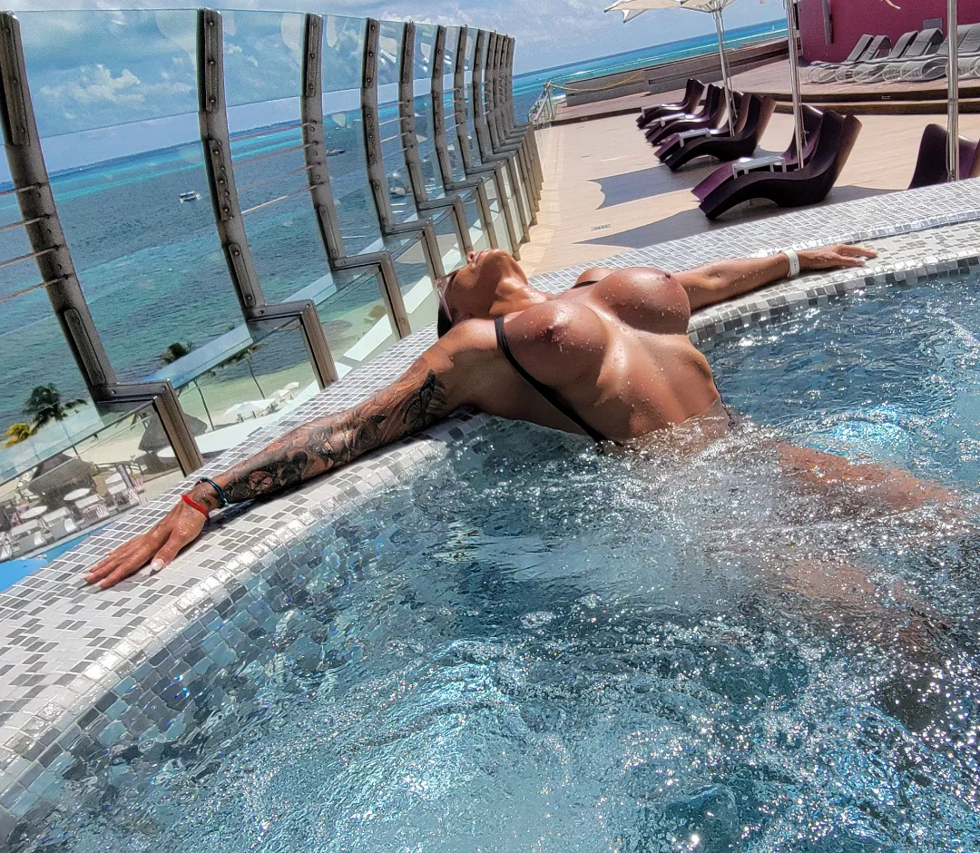 I'm always naked as possible , have to show off the hard work in the gym I think and the guys never complain 