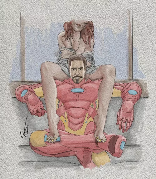 (Ironman) and Ms Pepper by (Ficklebro)