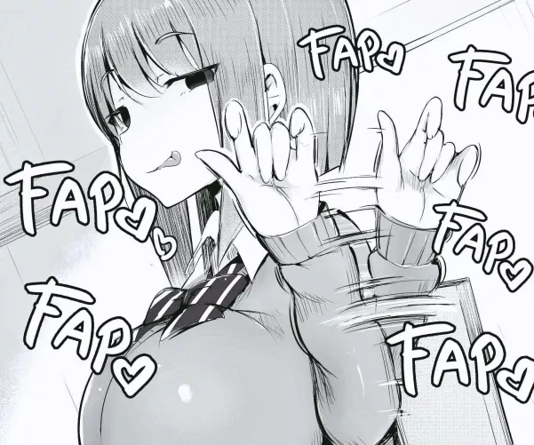 LF Mono Source: 1girl, school outfit, tongue out, handjob gesture, fap text noise