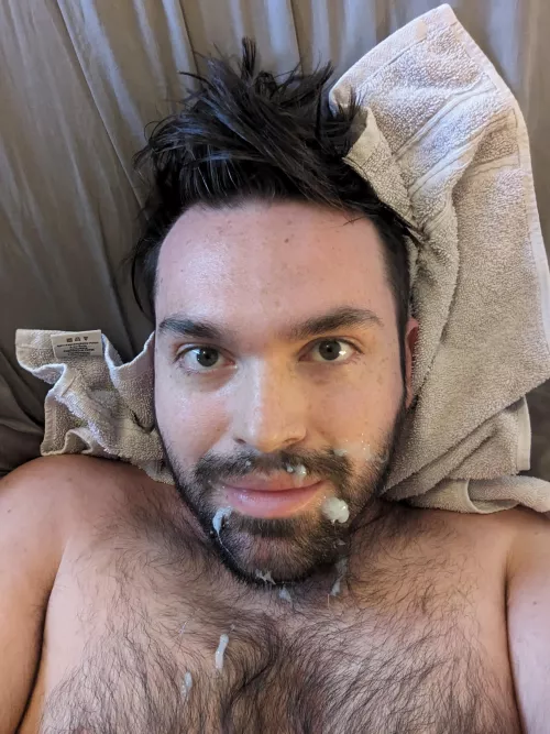 Love getting covered in thick cum