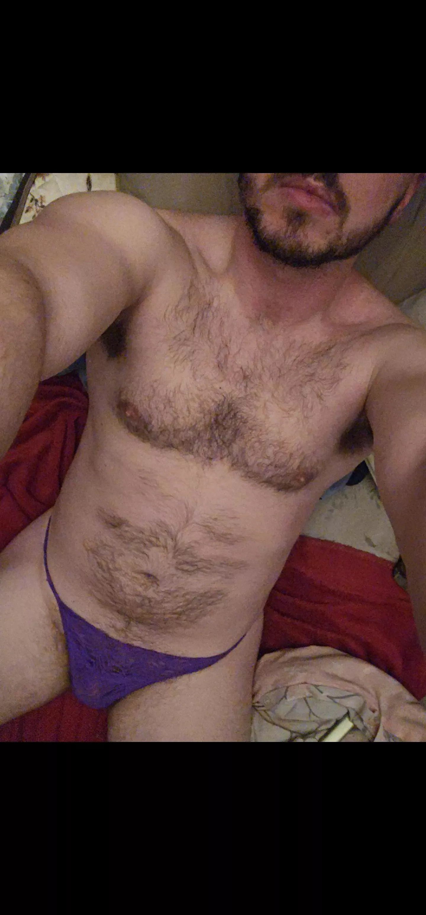 My girlfriends purple panties 