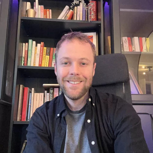 My smiling through the existential dread look