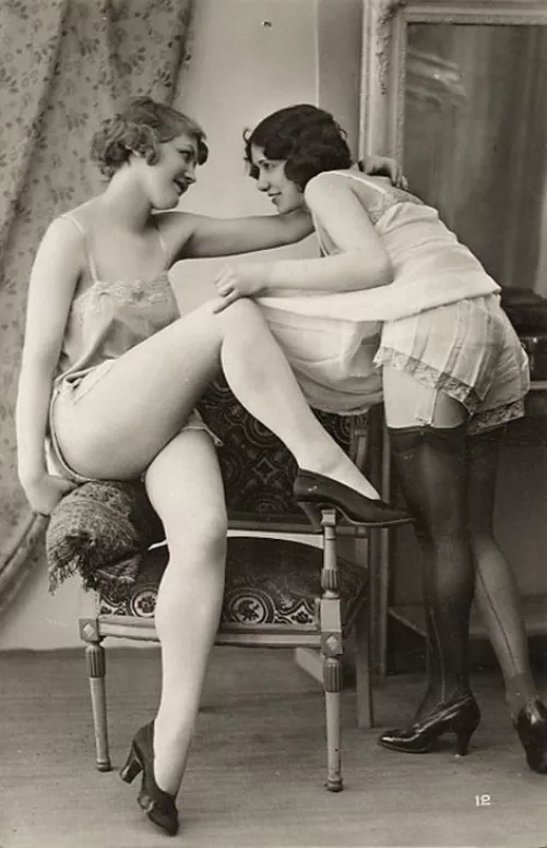naughty French postcard about 1920