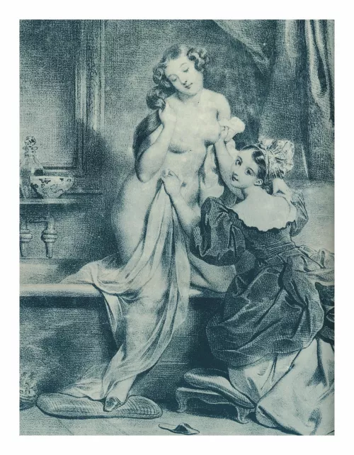 Naughty Lithograph Achille Deveria French..about 1840