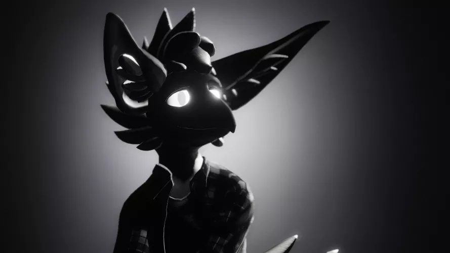 Self portrait in VRC. 