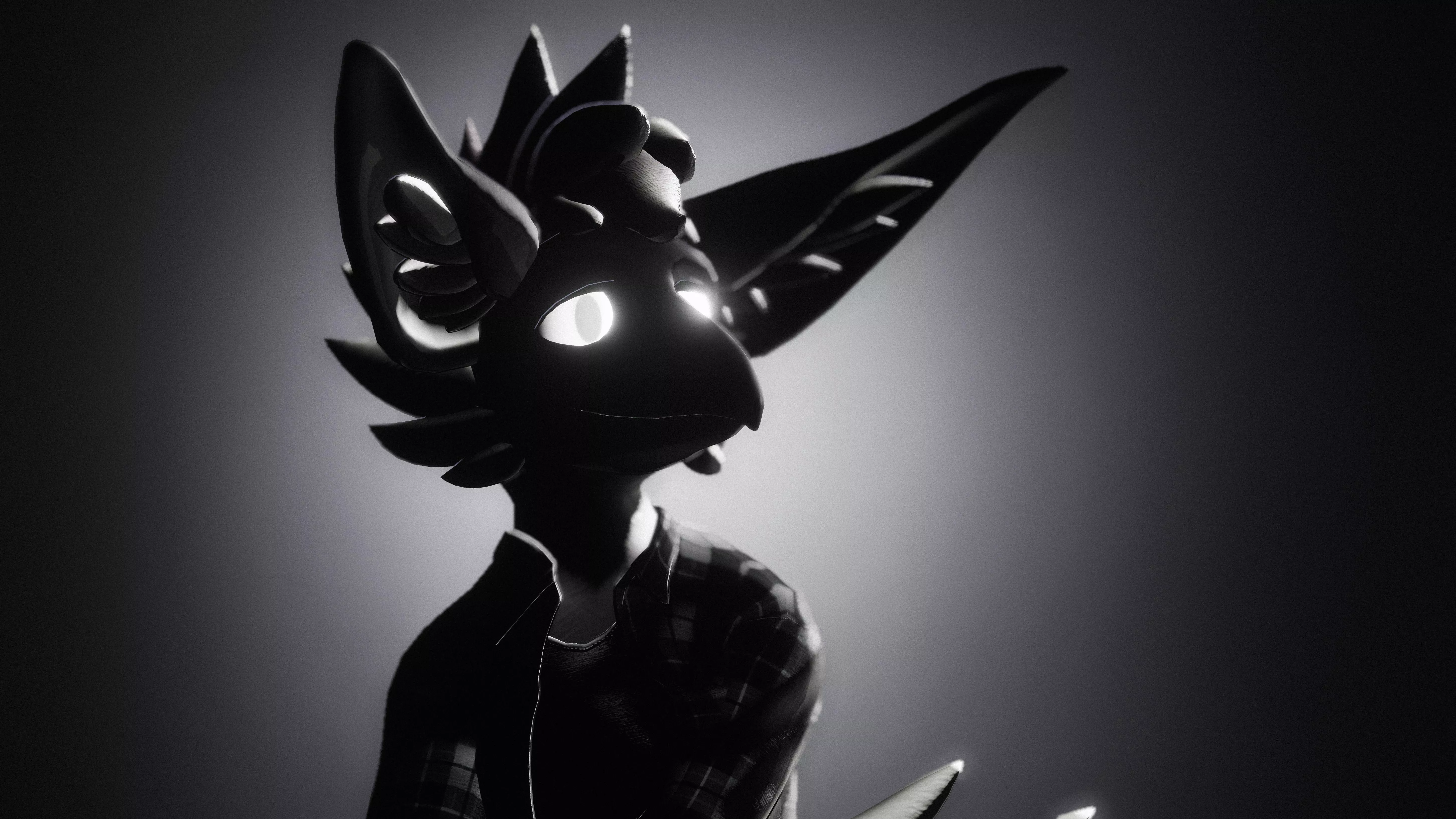 Self portrait in VRC. 