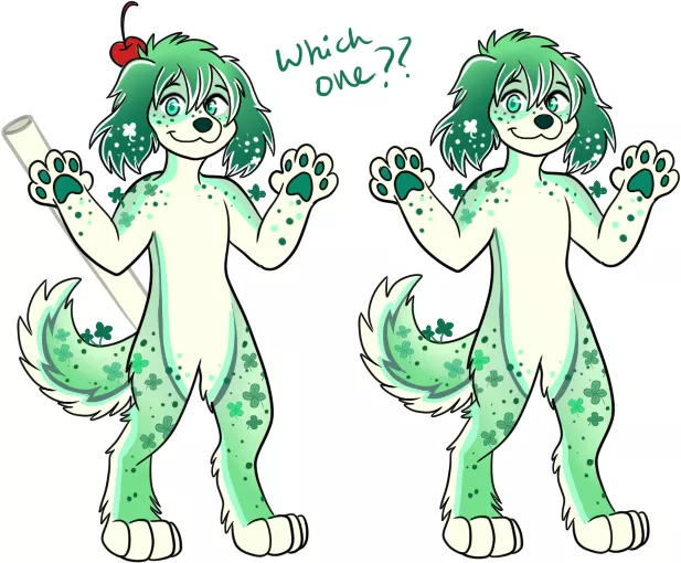 Shamrock Shake Spaniel Adoptable! But Which Version Should be Finalized? (Art & Design by Me!)