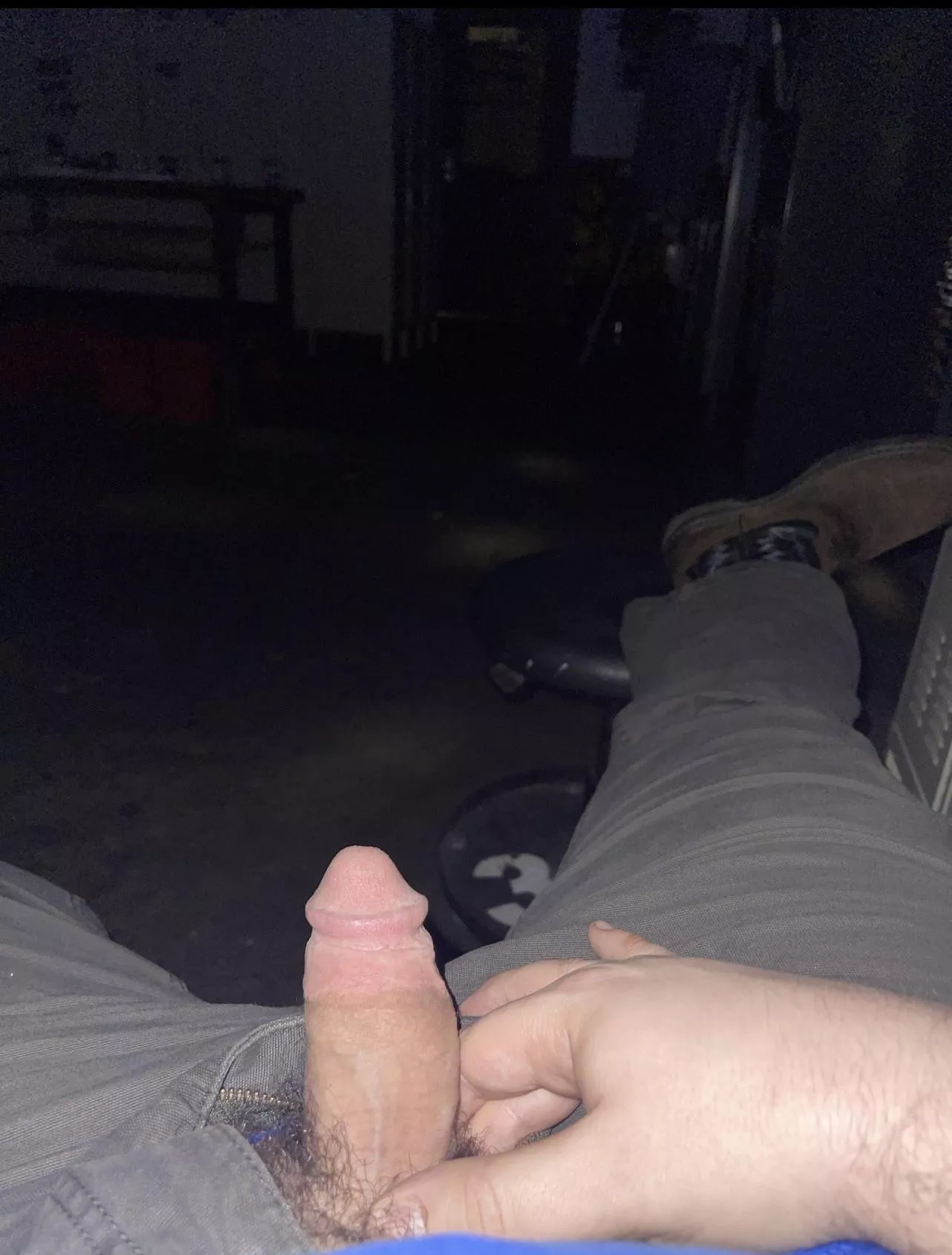 Suck my cock in the back shop at work?