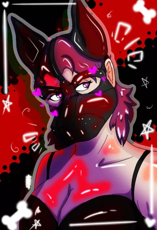 Traced over a picture of myself wearing a hood im after 😍✨️