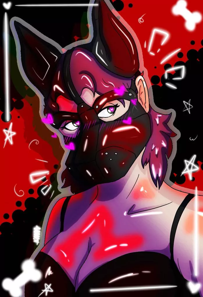 Traced over a picture of myself wearing a hood im after 😍✨️