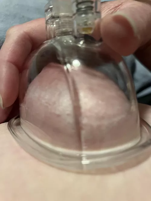 Trying it out on my boobs