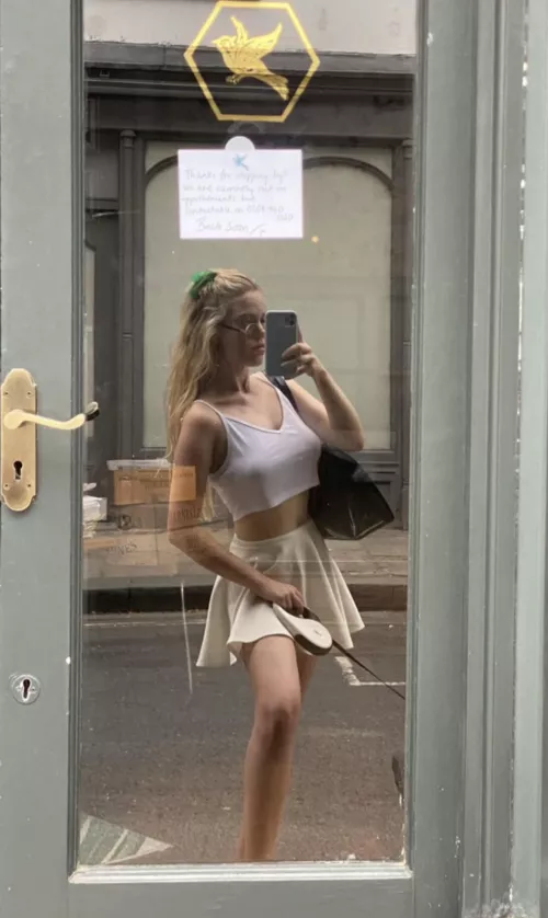 Turkish blonde with Perky nipple