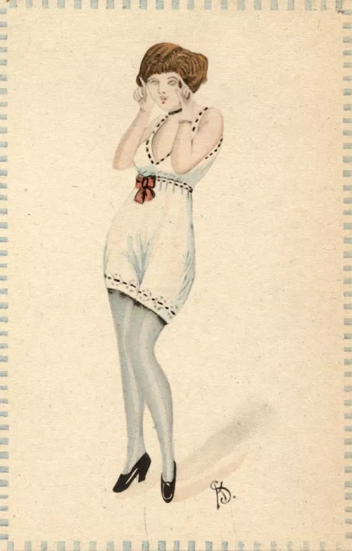 Vintage naughty sketch