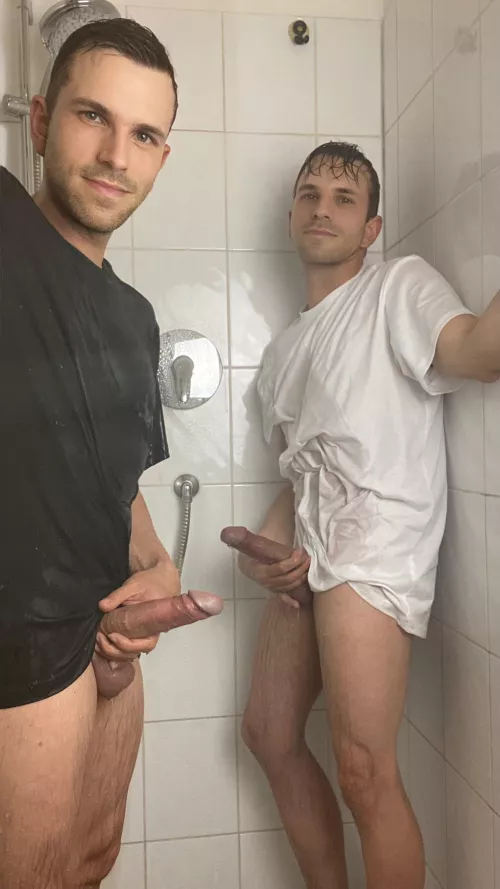 Wanna shower with us?