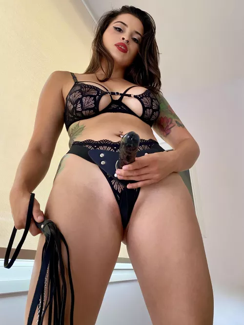 Wanna taste my tip? Wanna feel it sliding inside of you? Dom outfit