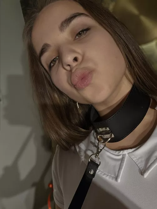 With this collar, you can keep me with you the whole time we're hanging out