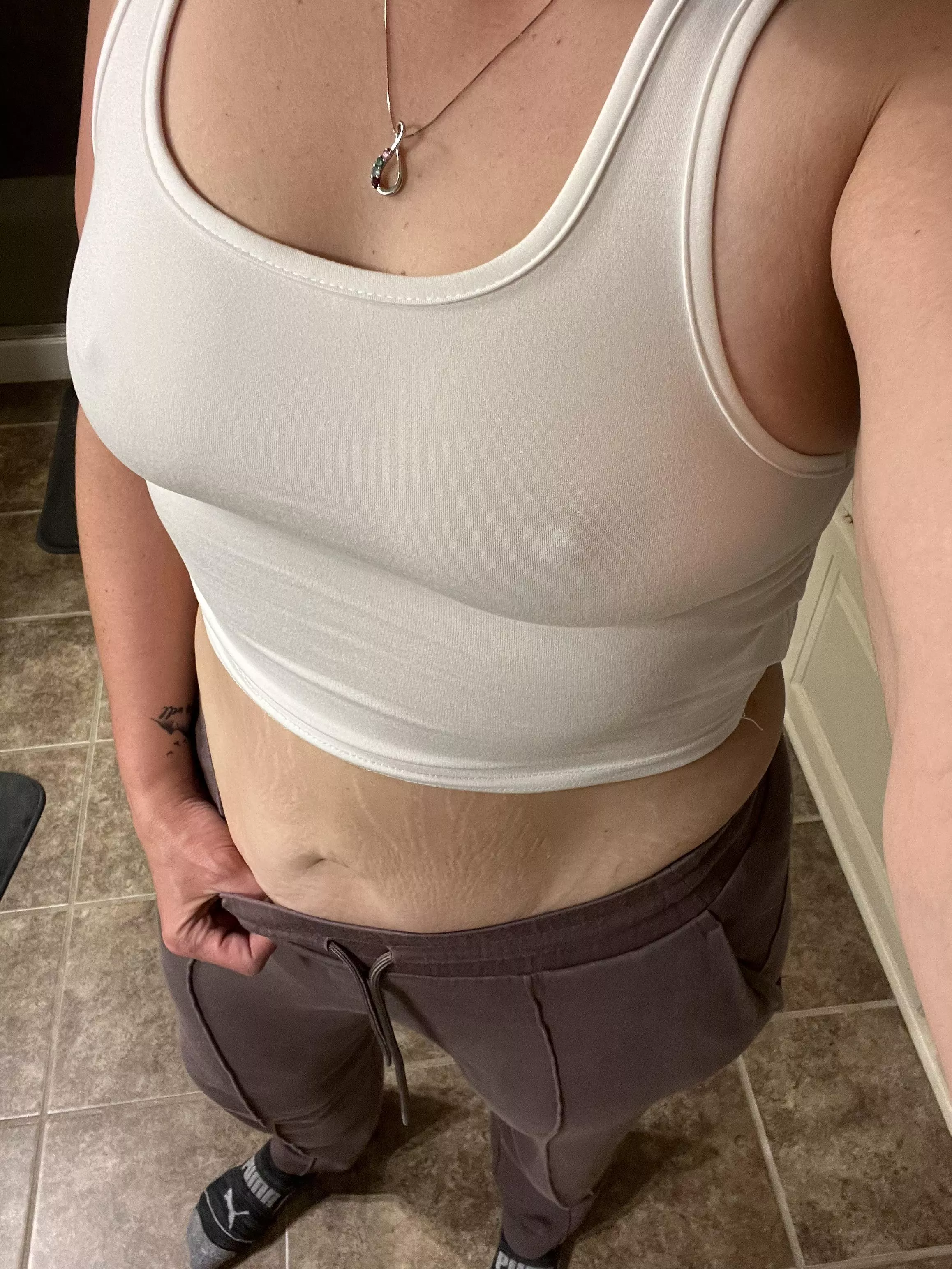 Would you mind if I walked around the house like this?