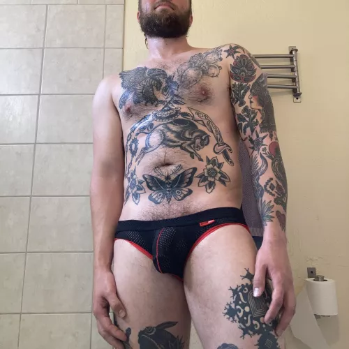 A little sweaty from my workout hope you don’t mind