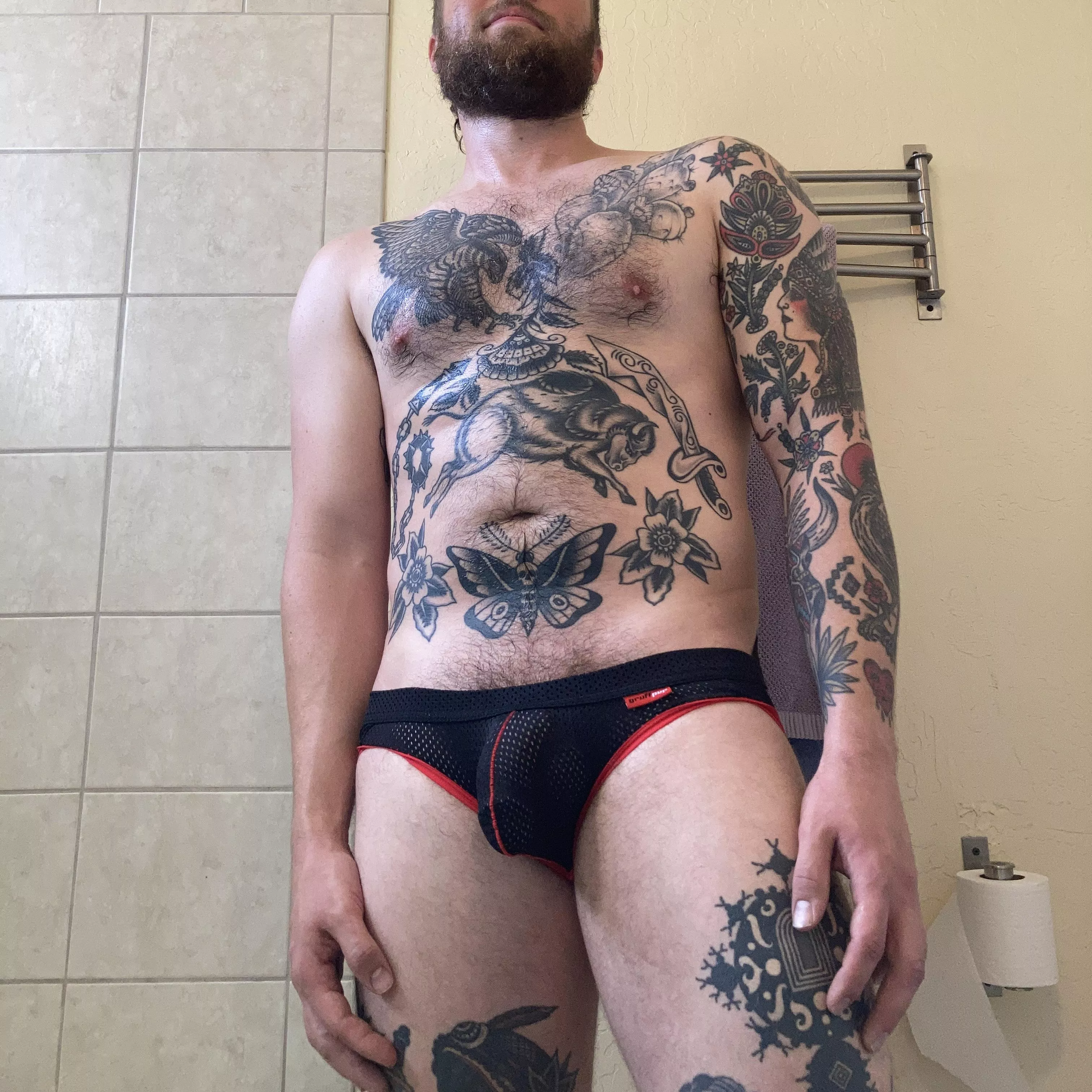 A little sweaty from my workout hope you don’t mind