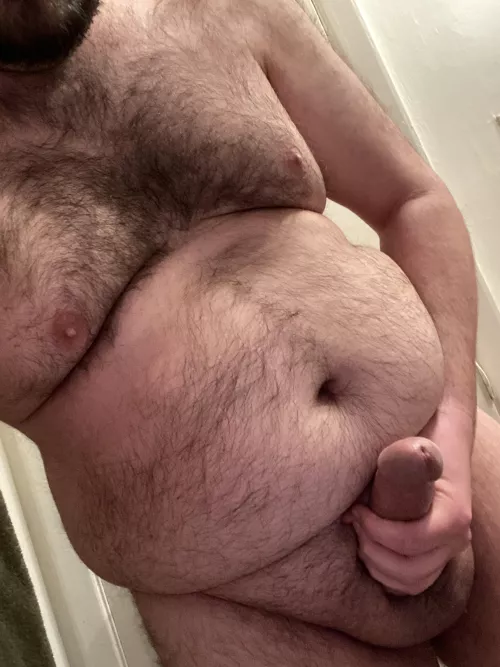 Balls and belly are a little full today 😜