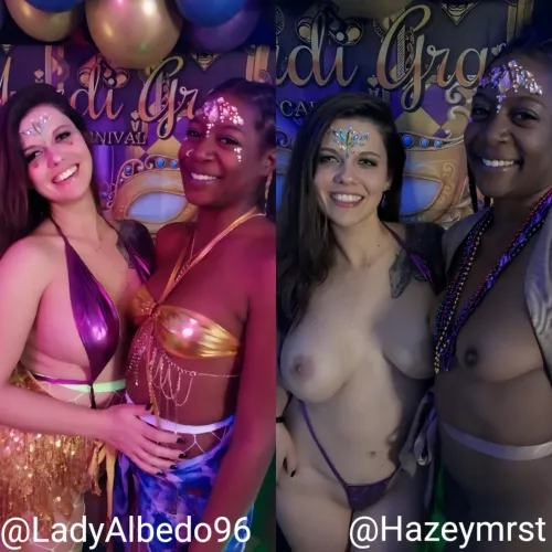 Before and After coming out of a swingers club with my girl.