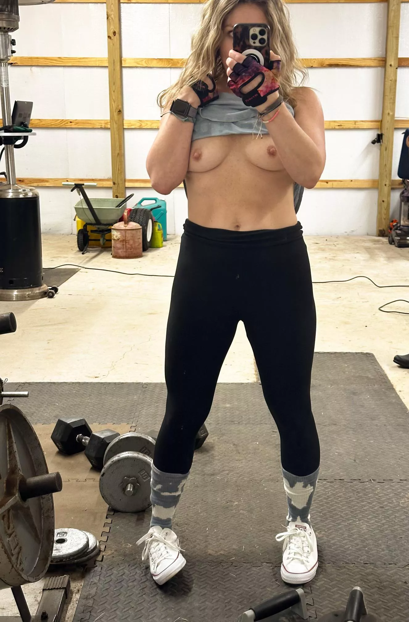 Caught you looking…at my chucks ;)