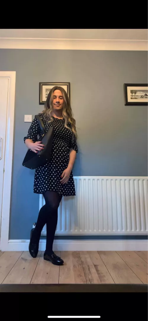 Dressed up for the day but no where to go