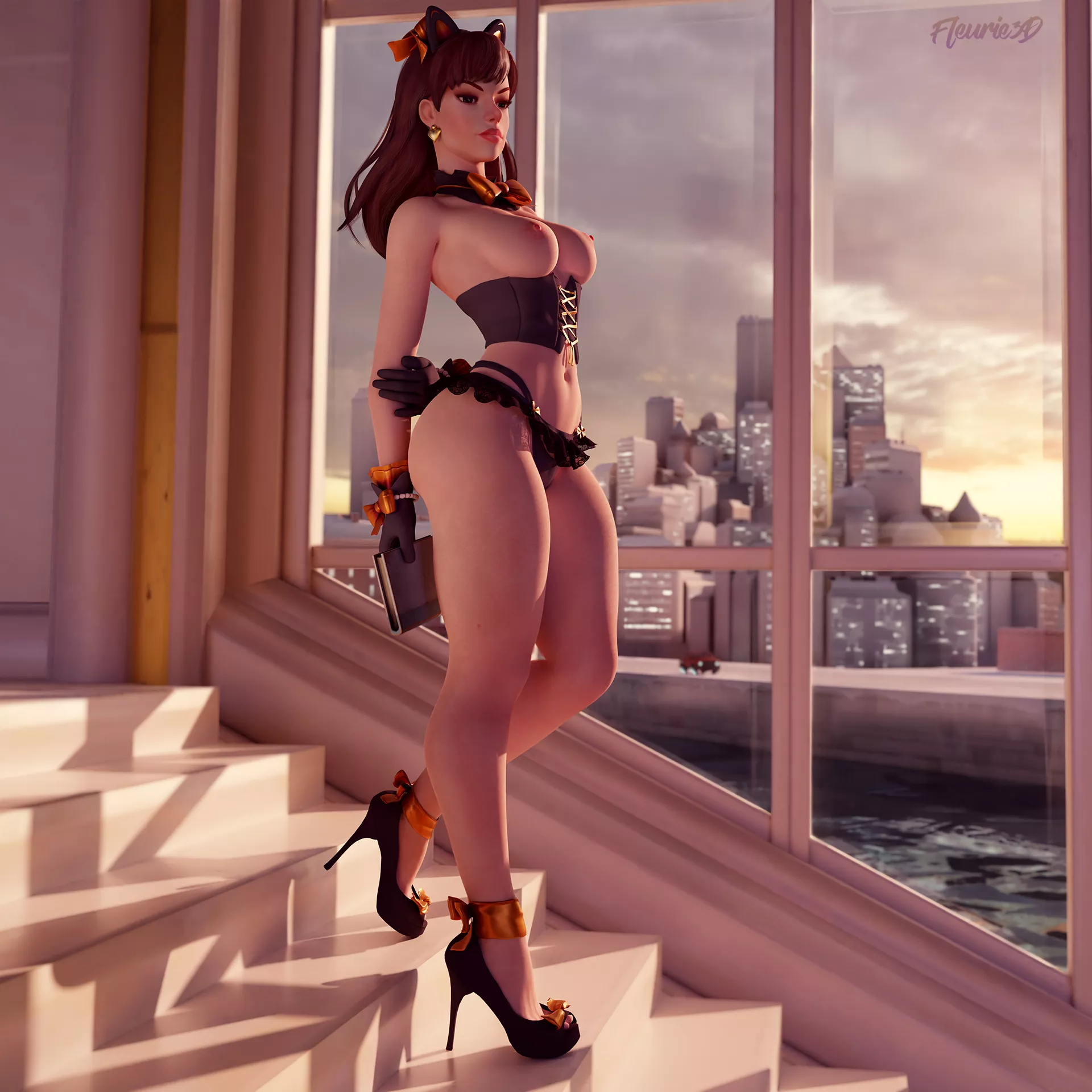 D.va Pinup (Fleurie3D)