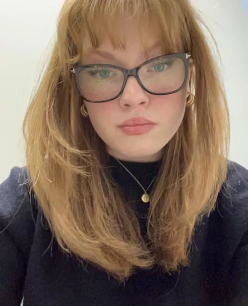 ginger with glasses