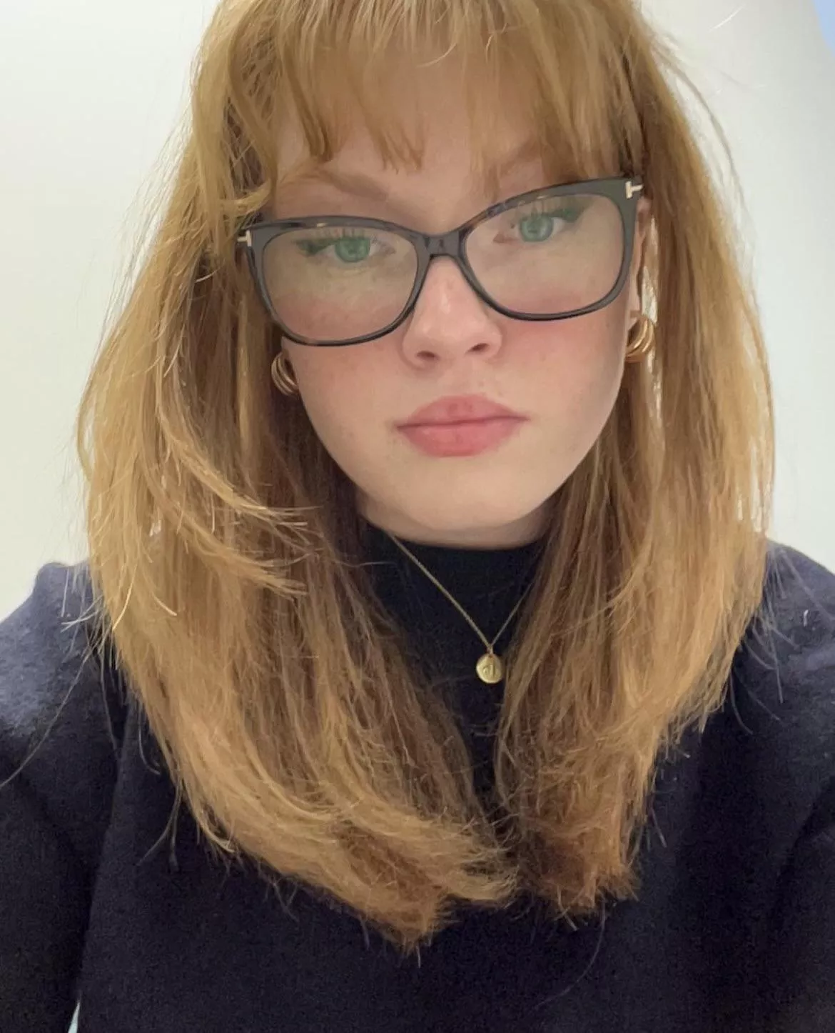 ginger with glasses