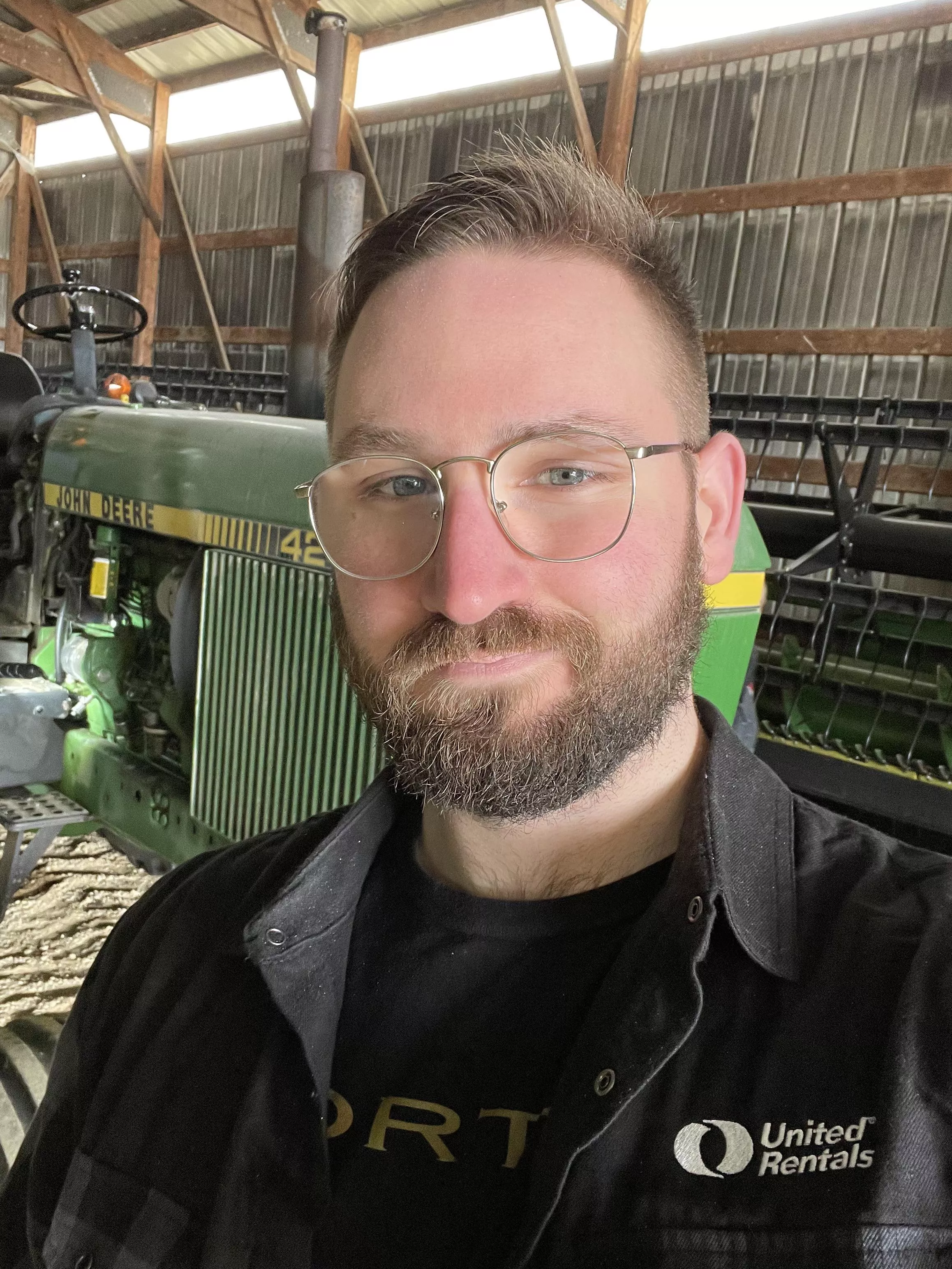 Helping at grandparent’s farm today 