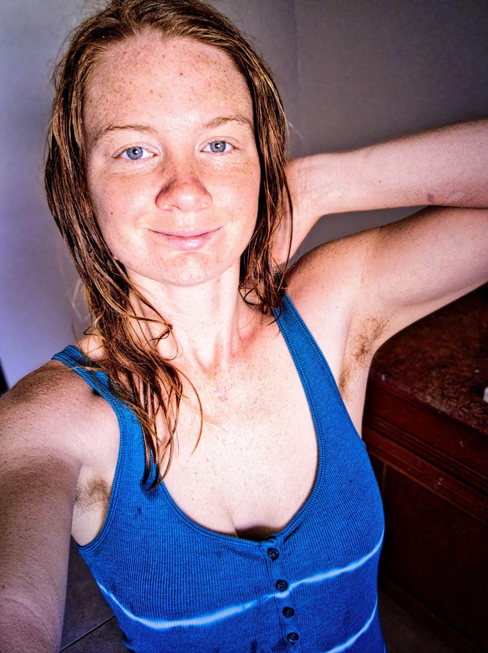 I have red hair because God knew I needed a warning label️