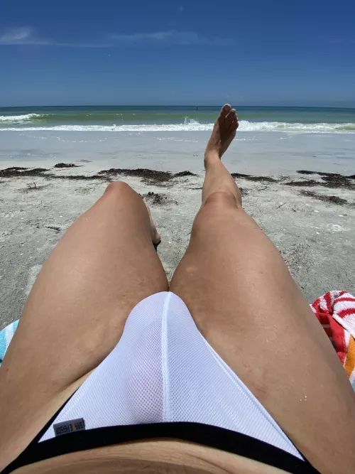 it’s a non-nude beach. you have to compromise {m26} [FL]